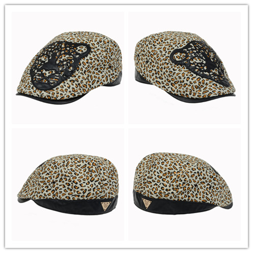 豹纹帽子，豹纹鸭舌帽